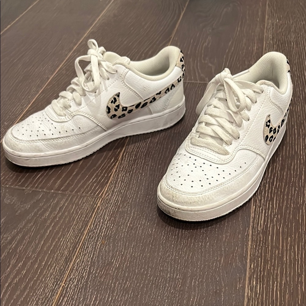 Nike White and Cream Sneakers Air Force 1